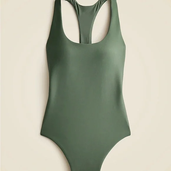 J. Crew Gail one-piece Classic Sculpt swimsuit in Simply Sage size 14 - Picture 4 of 4